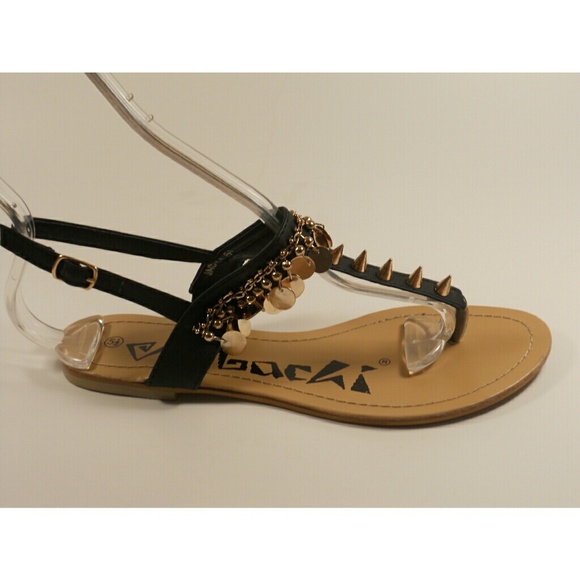 GOLD DISC SANDALS - Picture 2 of 5